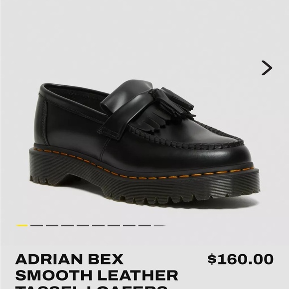 Doc Marten Adrian Bex Tassel Loafer size 9 uk 7 - Picture 2 of 5